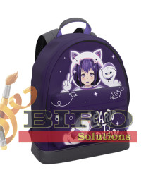 Rucsac ErichKrause StreetLine cu buzunar pentru laptop, 17L, Space Anime